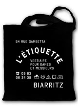 Sac black bag promotionnel personnalisable coton 