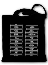 Sacs noirs publicitaires coton personnalisables